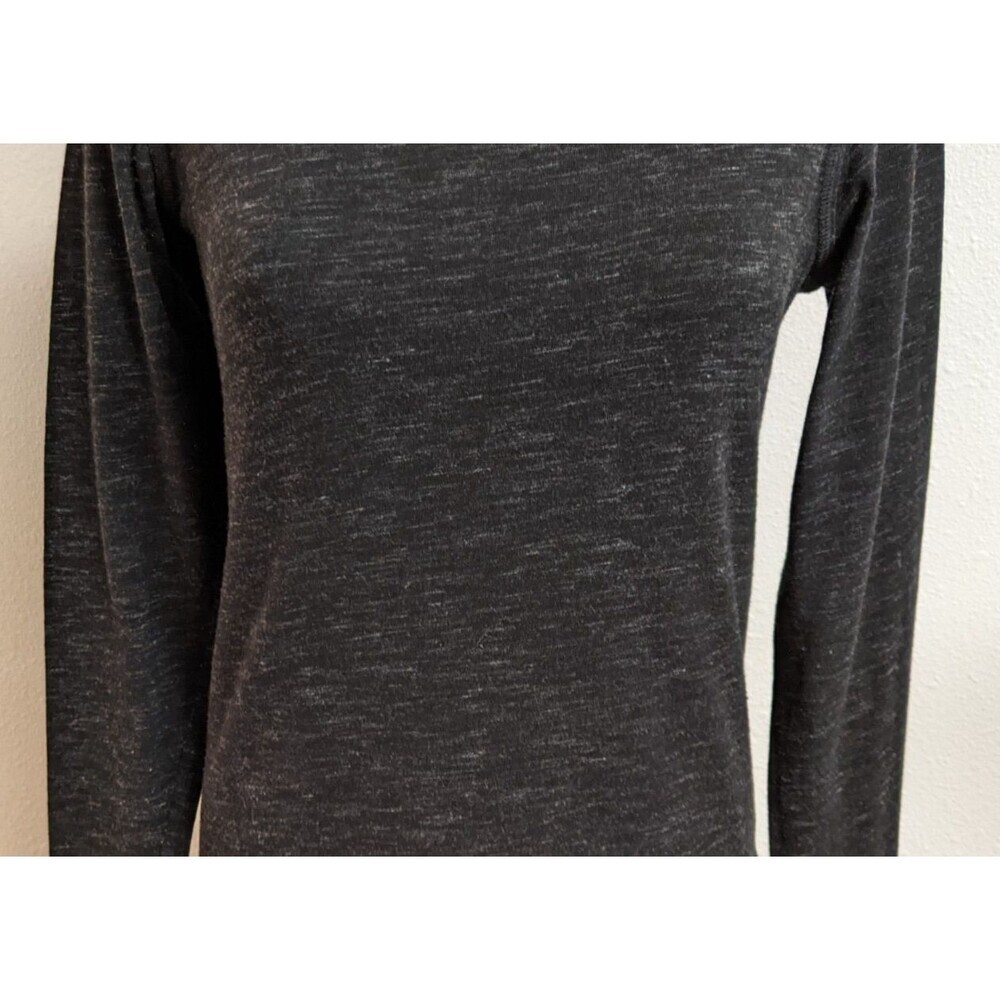 Women's Cabi Style #3225 Odyssey Turtleneck Spacedye Black/Gray W/Thumbholes S - Picture 3 of 14